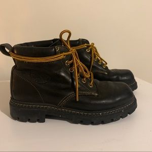 Roots Tuff Genuine black leather boots
